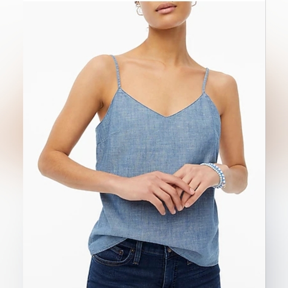 NWT J. Crew chambray camisole - Picture 1 of 7